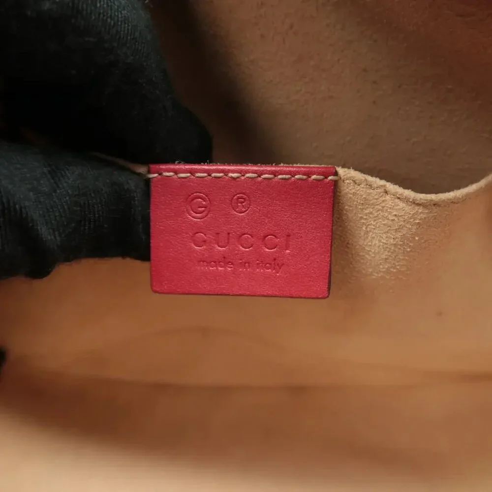 100% Authentic GUCCI Blooms Blue&Red Canvas Shoulder Bag - Picture 11 of 12